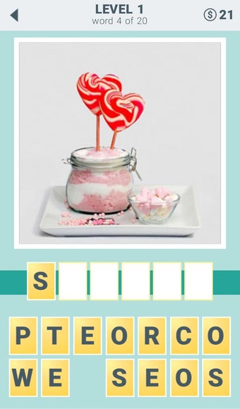 Image 1 for 4 clues: word search game