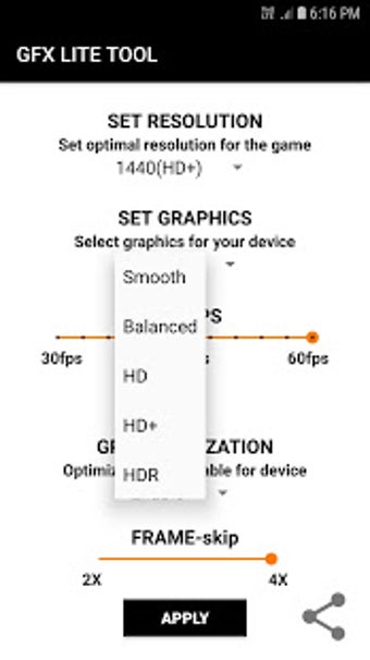 Imagen 2 para GFX Tool for PUBG LITE (E…