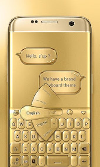 Image 2 for 3D Gold 2018 GO Keyboard …