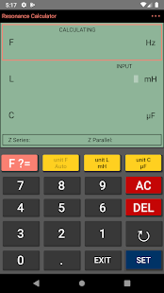 Imagen 1 para Resonance Calculator