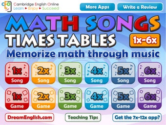 Image 0 for Math Songs: Times Tables …