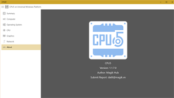 Image 0 for CPU5 for Windows 10