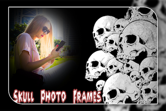 Image 1 for Skull Photo Frame