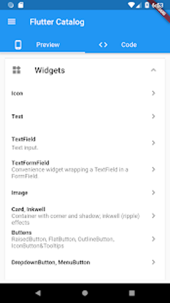 Imagen 0 para Flutter Catalog with sour…