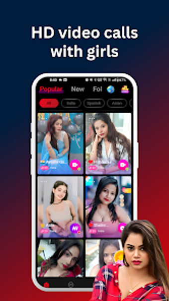 Image 0 for VibeCall - Video Chat  Ca…