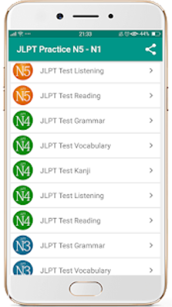 Imagen 1 para JLPT Practice N5 - N1 Pro