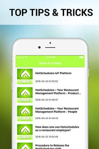 Imagen 0 para Guide for Hotschedules