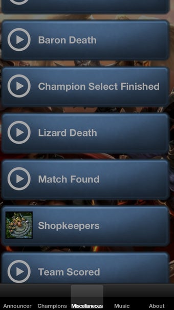 Image 1 for Soundboard For League of …