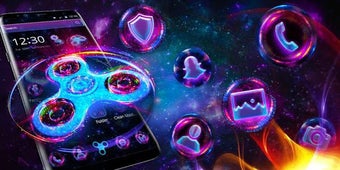 Imagen 3 para Purple Neon Fidget Spinne…