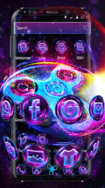 Imagen 0 para Purple Neon Fidget Spinne…