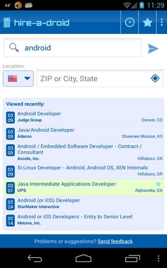 Image 1 for Job Search HireADroid cla…