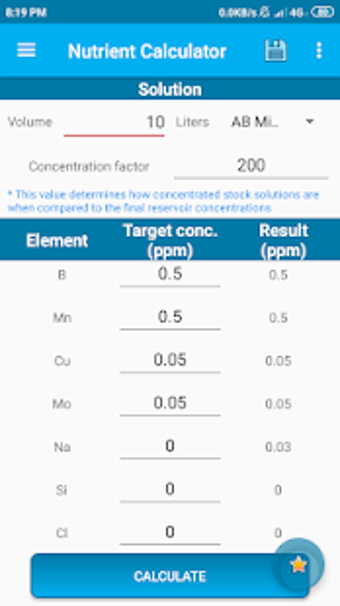Image 0 for Hydroponics Nutrient Calc…