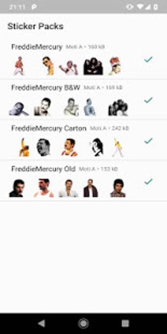 Image 2 for Freddie Mercury Fans Stic…