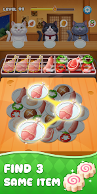 Image 0 for Meow BBQ Match 3 Games