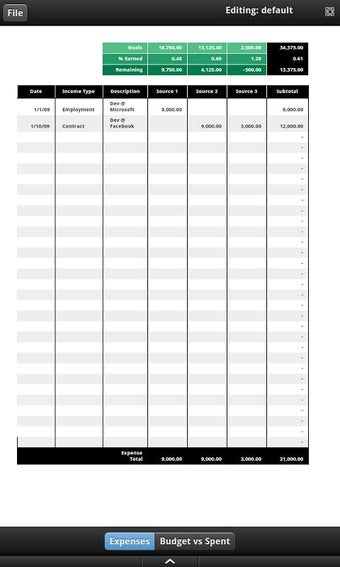 Imagen 1 para Income Tracker