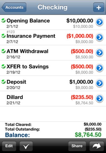 Image 6 for Accounts Lite - Checkbook