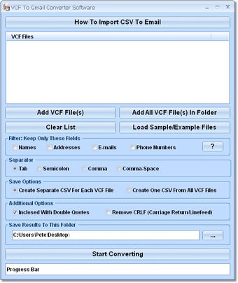 Image 0 for VCF To Gmail Converter So…