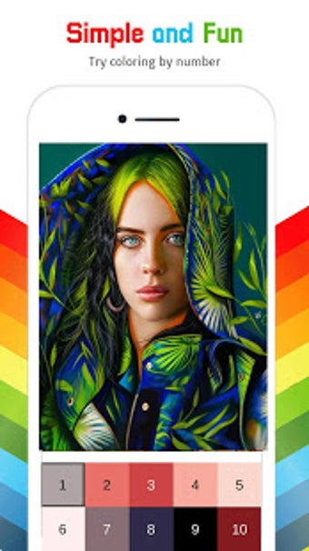 Image 1 for Billie Eilish Color by Nu…