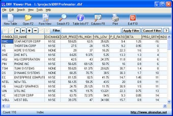Image 0 for DBF Viewer Plus