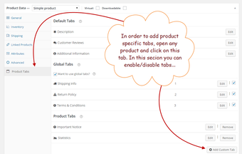 Image 1 for WooCommerce Custom Tabs P…