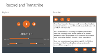 Image 0 for Record and Transcribe for…