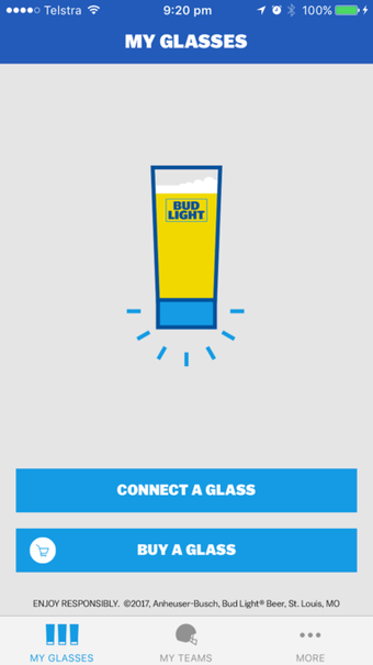 Image 0 for Bud Light Touchdown Glass