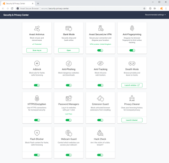 Image 1 for Avast Secure Browser