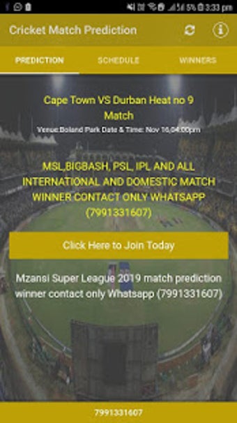 Image 1 for BBL Cricket Prediction