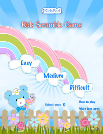Image 0 for Free kids scramble word g…