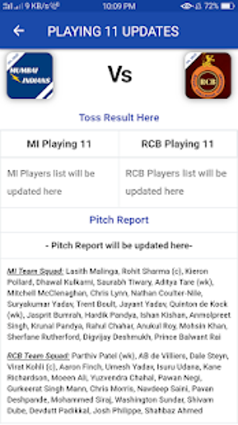 Imagen 1 para MI vs RCB Live Score - Li…