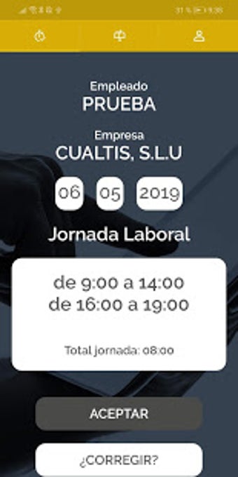 Image 0 for Cualtis Registro Jornada