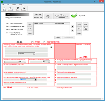 Image 0 for 1099 Fire Software