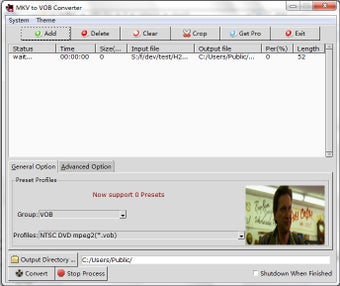 Imagen 0 para MKV to VOB Converter Pro