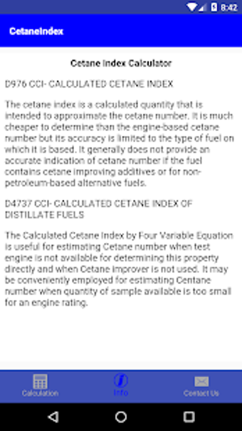 Imagen 0 para Cetane Index Calculator