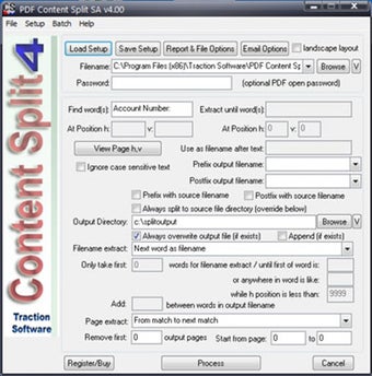 Image 0 for PDF Content Split SA