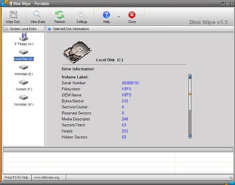 Image 0 for Disk Wipe