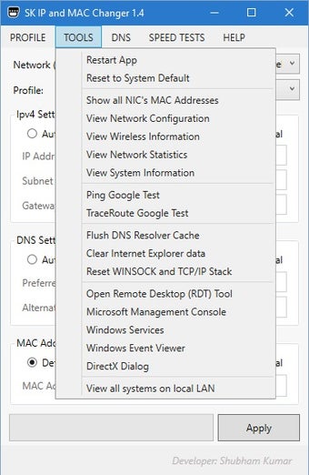 Image 1 for SK IP and MAC Changer