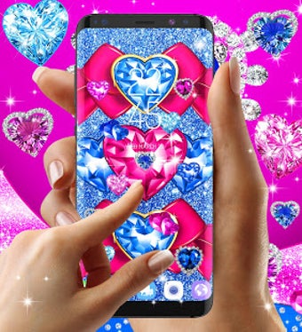 Image 2 for Blue hearts crystal diamo…