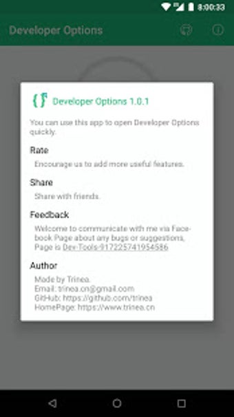 Image 0 for Developer Options