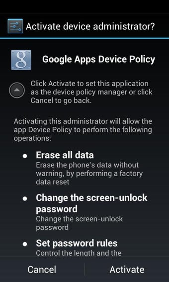 Imagen 2 para Google Apps Device Policy