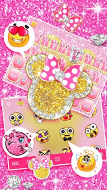 Image 1 for Pink Bow Minnies Keyboard…
