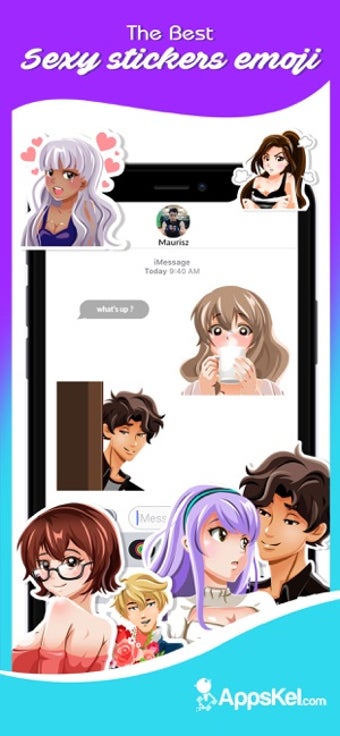 Image 2 for A Sexy Anime Emoji Sticke…