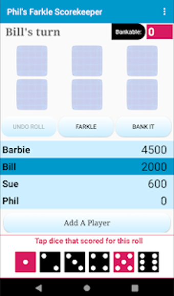 Image 1 for Phil's Farkle Scorekeeper