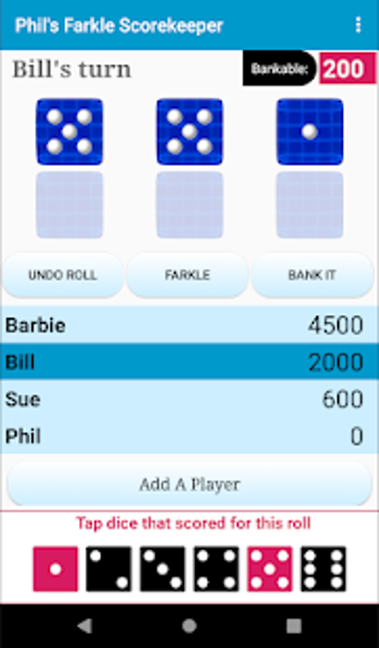 Image 3 for Phil's Farkle Scorekeeper