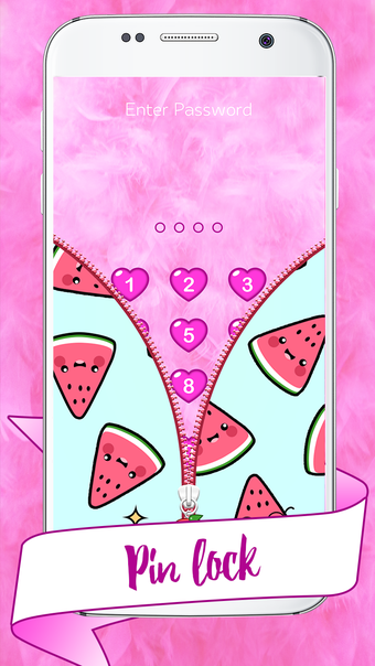 Image 1 for Kawaii Zipper Lock Screen
