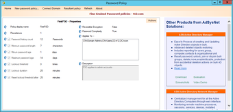 Imagen 1 para AdSysNet AD Password Poli…