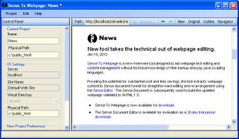 Image 0 for Sense to Webpage