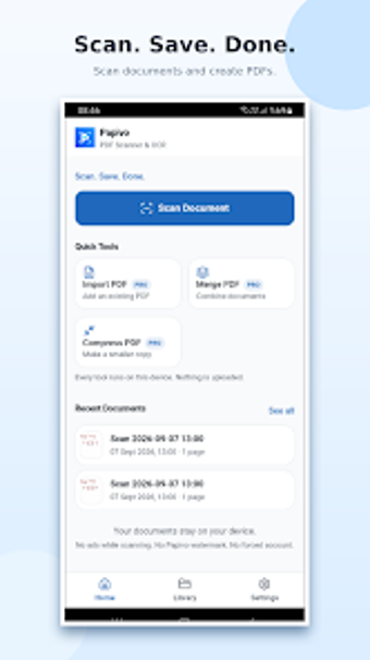 Image 0 for Papivo: PDF Scanner  OCR