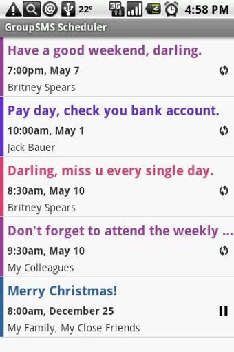 Image 0 for Group SMS Scheduler