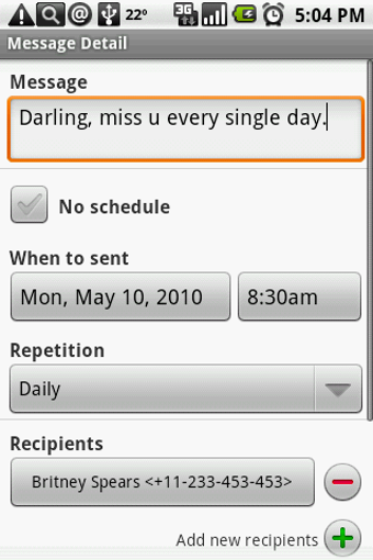 Imagen 1 para Group SMS Scheduler